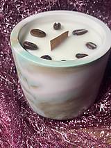 Sviečky - 50% ZĽAVA - Luxusní kávová sójová svíčka - 16211602_