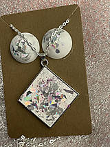 Sady šperkov - 50% ZĽAVA - Betonový náhrdelník a náušnice v dárkovém setu - 16214351_