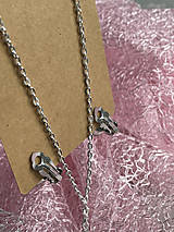 Sady šperkov - 50% ZĽAVA - Betonový náhrdelník a náušnice v dárkovém setu - 16214702_