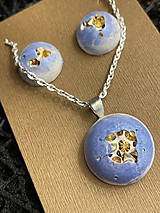 Sady šperkov - 50% ZĽAVA - Betonový náhrdelník a náušnice v dárkovém setu - 16214885_