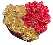 Dekorácie - darčekový flower box - valentín - 50% ZĽAVA - 16214937_