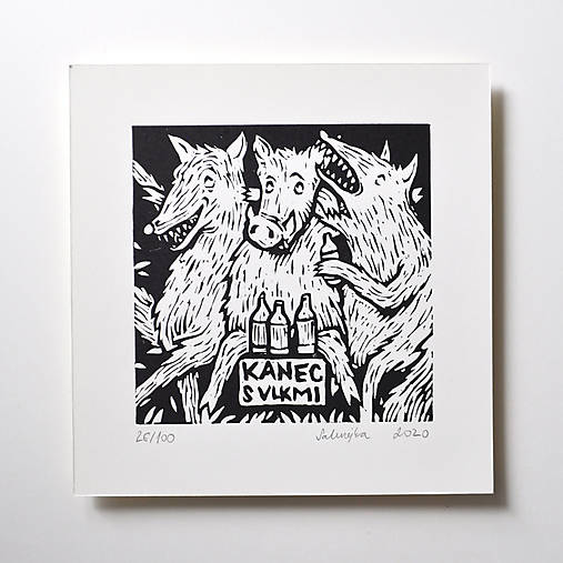 Grafika - Kanec s vlkmi - 16212616_