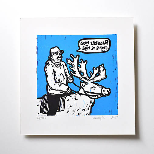 Grafika - Spokojný sám so sobom - 16212709_