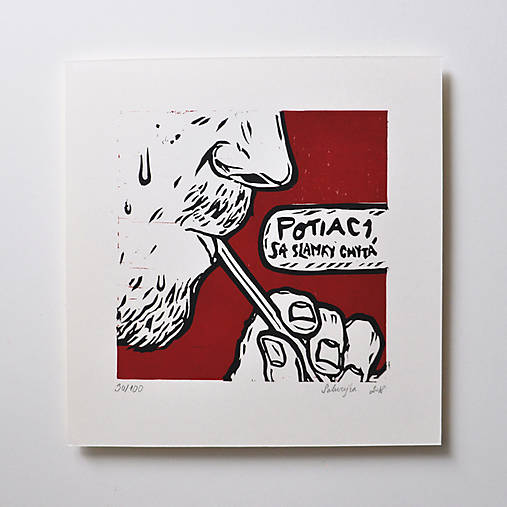 Grafika - Potiaci sa slamky chytá - 16212778_