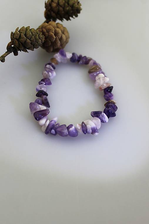 Náramky - ametyst náramok  - 16216003_