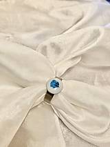 Prstene - Prsteň zo živice krúžok - modrý kvet - 16216321_