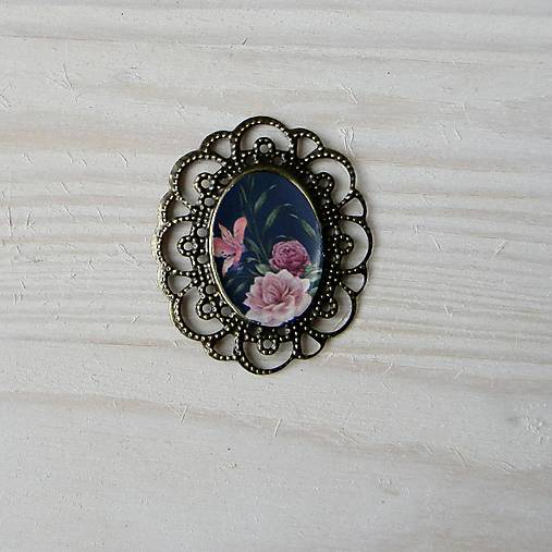 Polotovary - Kovový rámik staromosadz-RM038 - 4cm x 3,5cm - 16216951_