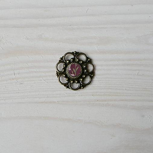 Polotovary - Kovový rámik staromosadz-RM039 - Ø2,5cm - 16216961_