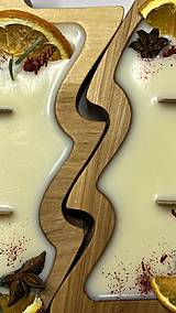 Sviečky - Luxusne vonne sviecky Stromček špicatý v dreve - 16215179_