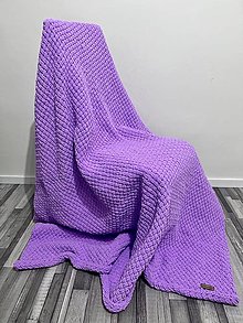 Úžitkový textil - HuggyBlanket Fialová - 16216267_