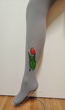 Ponožky, pančuchy, obuv - Tulipán "M" , "L" - 16216689_
