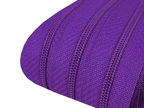 Galantéria - Nekonečný zips v metráži 3mm tmavo-fialový - 16218603_