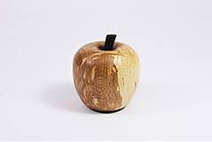 Dekorácie - Dekoratívne jabĺčko zo spaltovaného bukového dreva - 16218763_