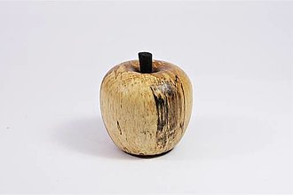 Dekorácie - Dekoratívne jabĺčko zo spaltovaného bukového dreva - 16218760_