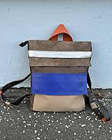 Batohy - HNEDO-FAREBNÝ kožený ruksak - 16220412_