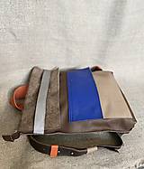 Batohy - HNEDO-FAREBNÝ kožený ruksak - 16220419_
