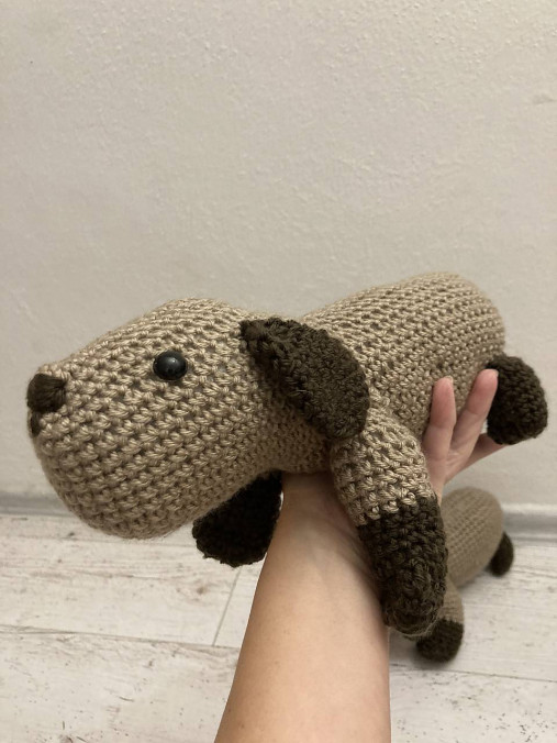 Hračky - Capybara -háčkovaná hračka /2 ks/ - 16220914_