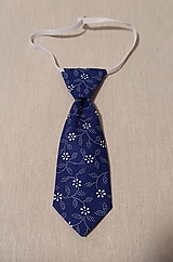 Pánske doplnky - kravata folk "modrotlač" rôzne varianty (7. detská 23 cm) - 16222437_