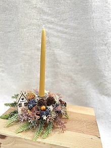 Svietidlá a sviečky - Vianočný svietnik - 16222282_
