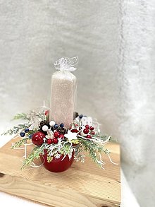 Svietidlá a sviečky - Vianočný svietnik - 16222337_