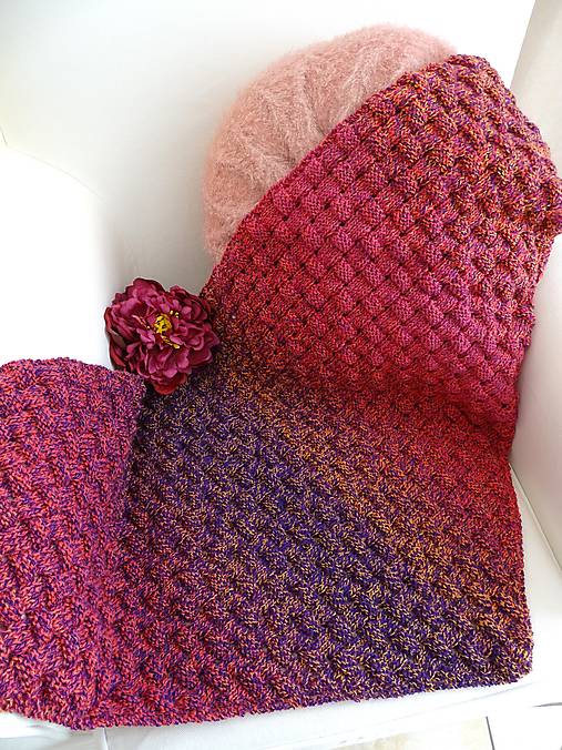 Šatky - V barvách pivoněk... - 16222904_