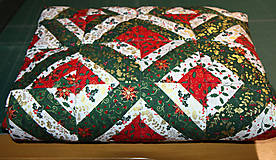 Úžitkový textil - Patchworková deka - vianočná - 16223910_
