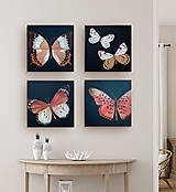 Obrazy - Set motýľov - 16223458_