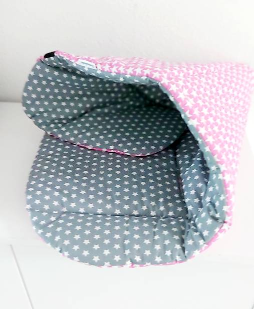 Detský textil - Obojstranná podložka do kočíka - 16224368_