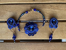 Sady šperkov - Modrá minimalistická sada - 16224953_
