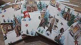 Úžitkový textil - Sedáky na stoličky s vianočným motívom - 16225660_