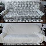 Úžitkový textil - VLNIENKA prehoz  deka na gauč VELVET acryl NATURAL  200 x 240 cm - 16226028_
