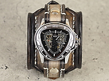 Náramky - Kožené hodinky,remienok z pravej kože  II - 16225965_