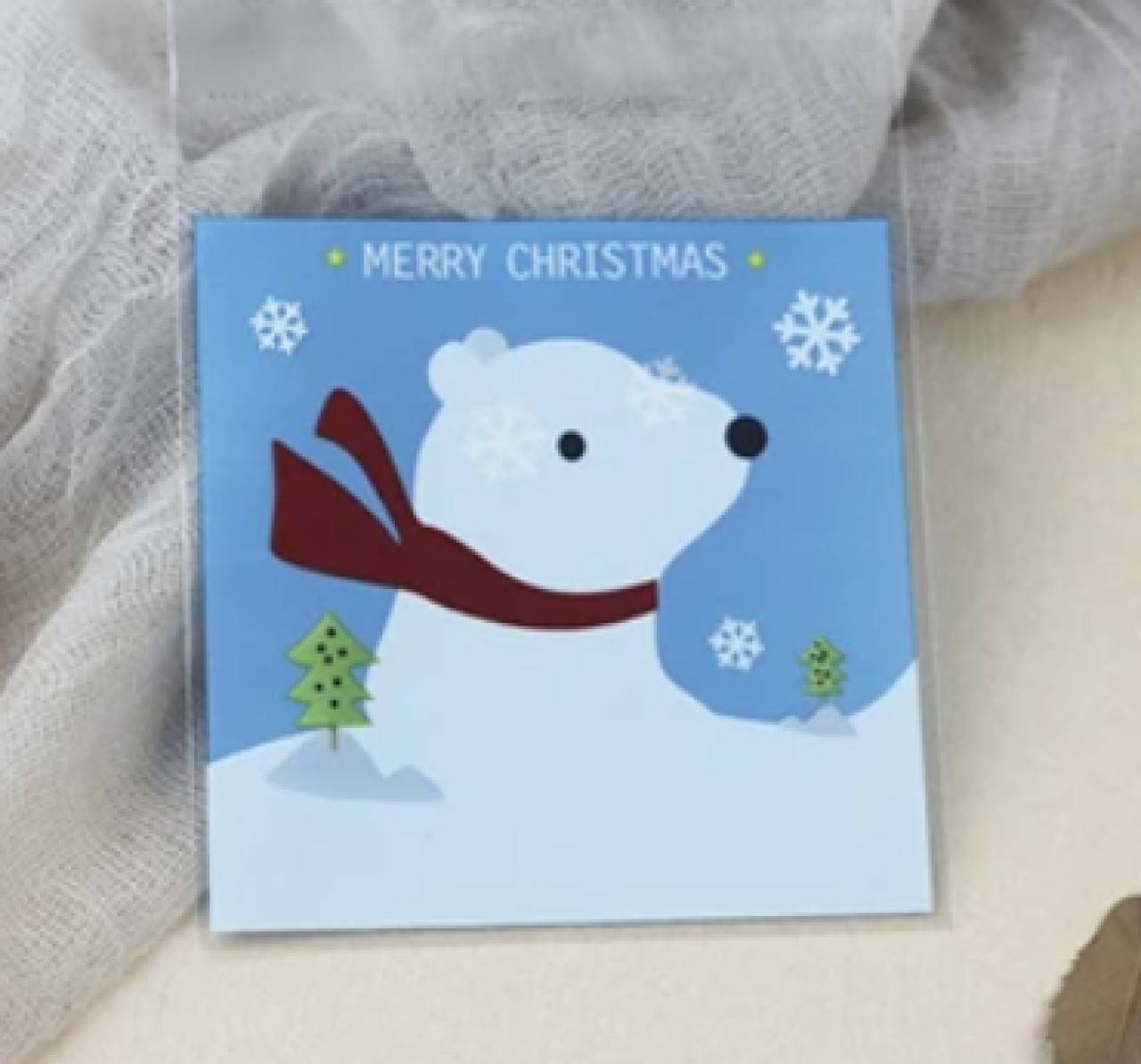 VO102 Ozdobné vianočné vrecúško 10 x 10 cm