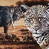 Papier - Servítka Afrika - zvieratá safari 4ks (S67) - 16225819_