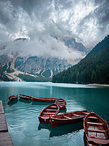 Fotografie - Fotografia loďky na Lago di Braies  - 16225361_