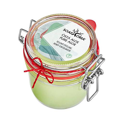 Čistá aloe - organický soľný telový peeling Soaphoria