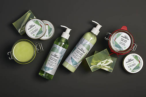 Čistá aloe - organický soľný telový peeling Soaphoria