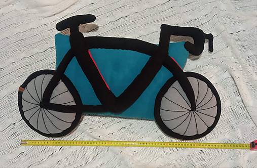 Úžitkový textil - Vankúš flísovy bicykel - 16226163_