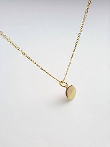 Náhrdelníky - Zlatý náhrdelník s medailónom - 16228988_