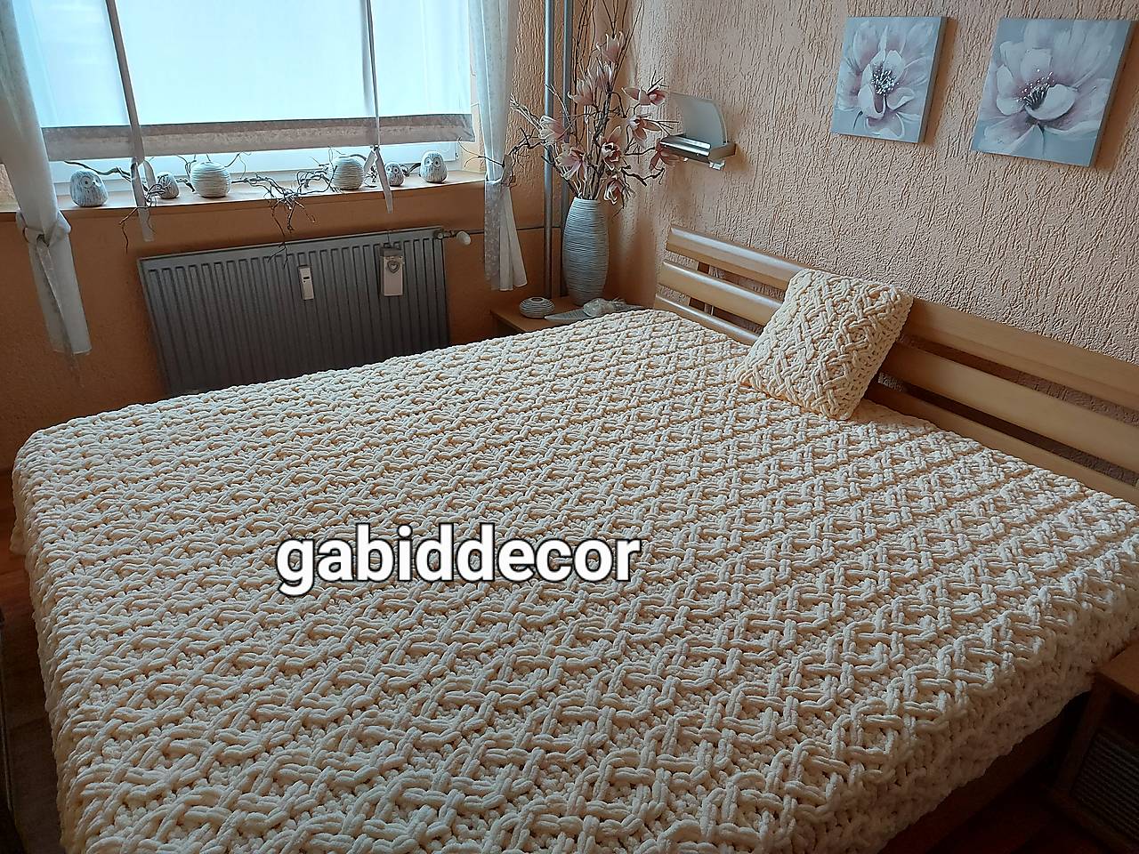 Deka z priadze alize puffy/prehoz na dvojposteľ