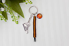 Kľúčenky - Klúčenka pre chlapca - Basketball oranžová/čierna - 16228793_