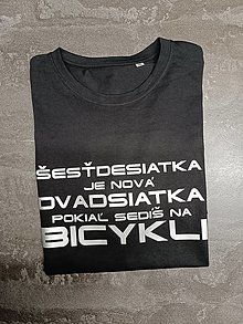Topy, tričká, tielka - Tričko s potlačou pre cyklistu na okrúhle narodeniny - 16228991_