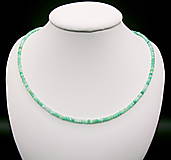 Náhrdelníky - Náhrdelník z brúsených smaragdov - 16228692_
