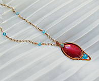 Náhrdelníky - Drôtikovaný náhrdelník - 16229097_