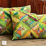 Úžitkový textil - Patchworkový polštář – udělejme si už jaro - 16229254_