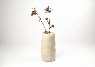 Dekorácie - Keramická váza Piesková Lesklá - 16230332_