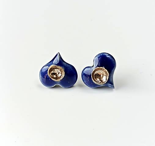 Náušnice - Napichovacie náušnice srdiečka - 16231522_