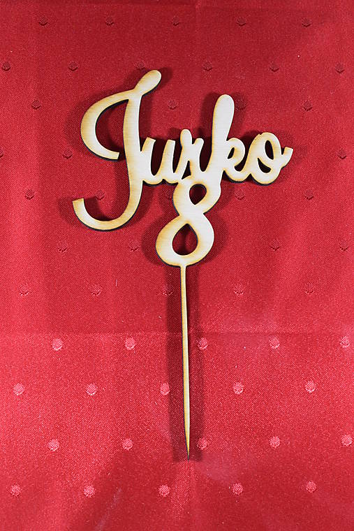 Materiál ručne robený - Zápich čislo + meno 1 - 16232369_