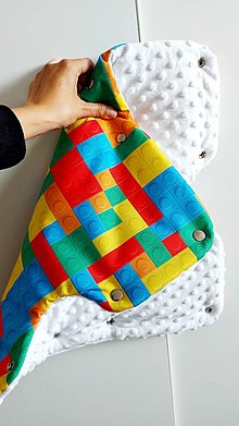 Detský textil - Výpredaj - rukávnik s minky LEGO - 16233369_