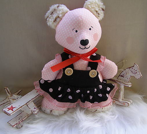 Hračky - mACko MOJko (macko-dievčatko) - 16233490_